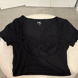 Black PacSun Cropped Top